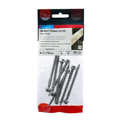 Timber Screws - Hex - Stainless Steel