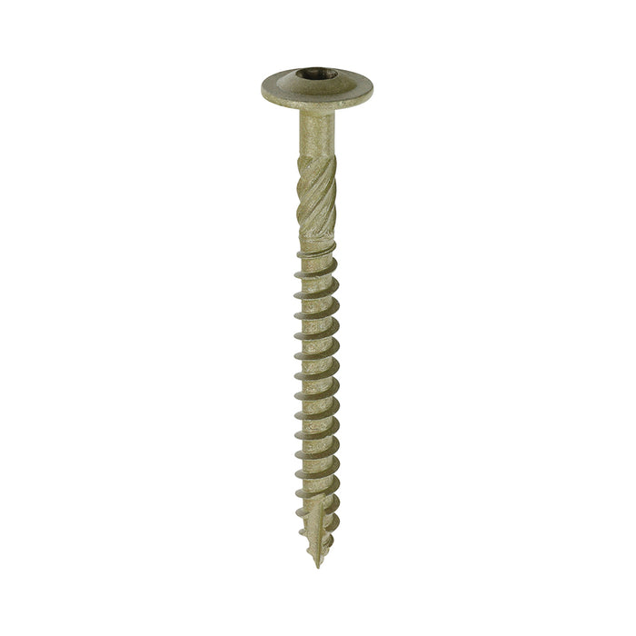 Timber Frame Construction & Landscaping Screws - Wafer - Exterior - Green Organic