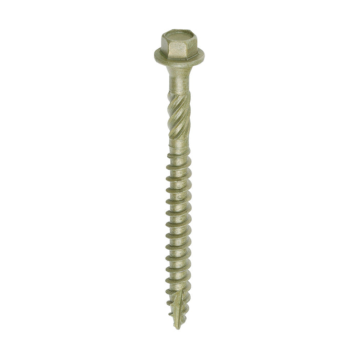 Timber Frame Construction & Landscaping Screws - Hex - Exterior - Green Organic