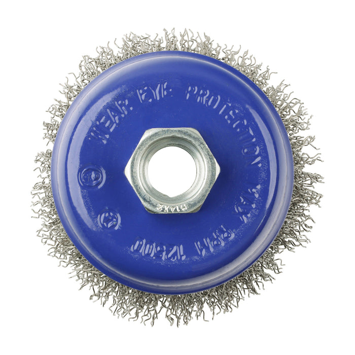 Angle Grinder Cup Brush - Crimped Stainless Steel