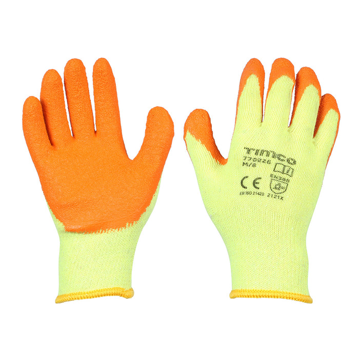 Eco-Grip Gloves - Crinkle Latex Coated Polycotton