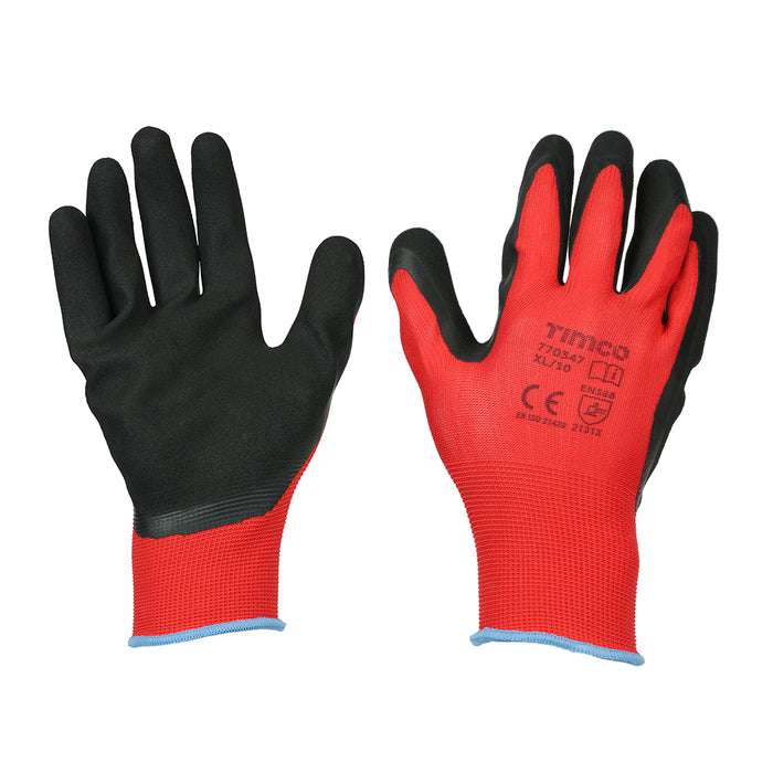 Toughlight Grip Gloves - Sandy Latex Coated Polyester