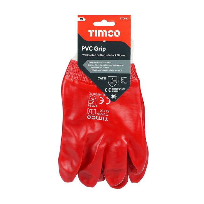 PVC Gloves - PVC Coated Cotton Interlock