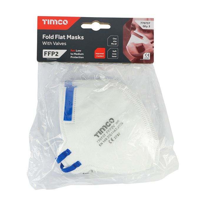 FFP2 Fold Flat Masks with Valve