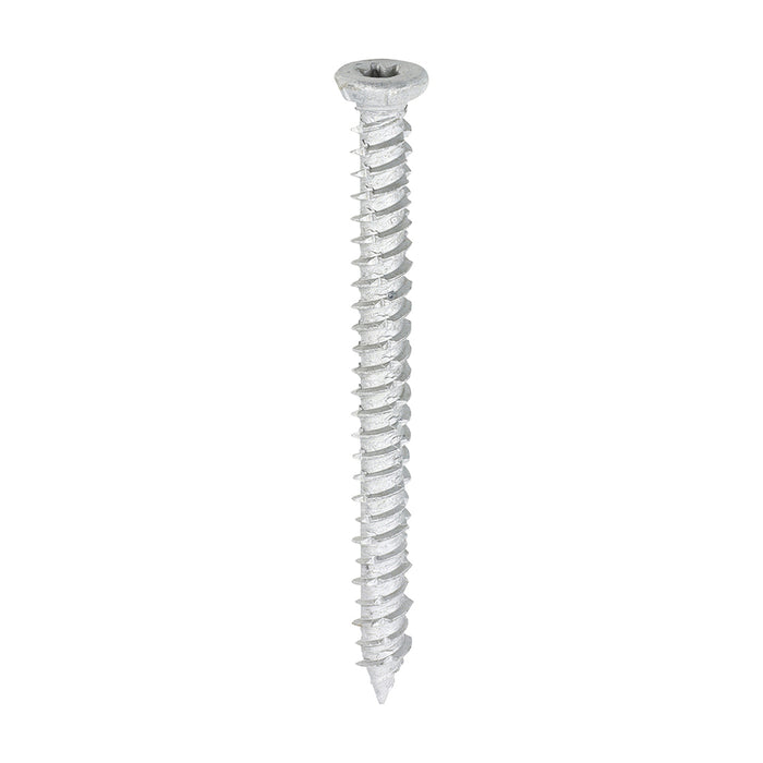 Concrete Screw - TX - Flat Countersunk - Exterior - Silver