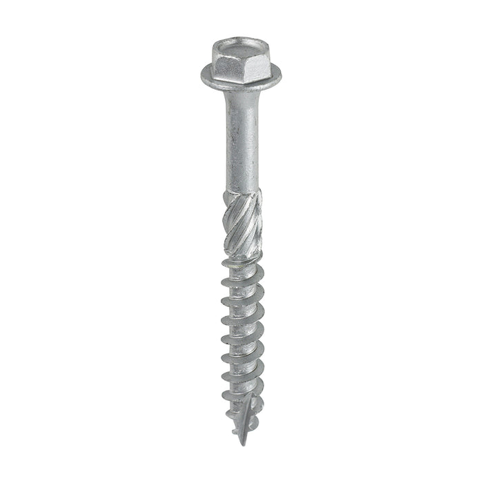 Hex Head Timber Screw - Silver