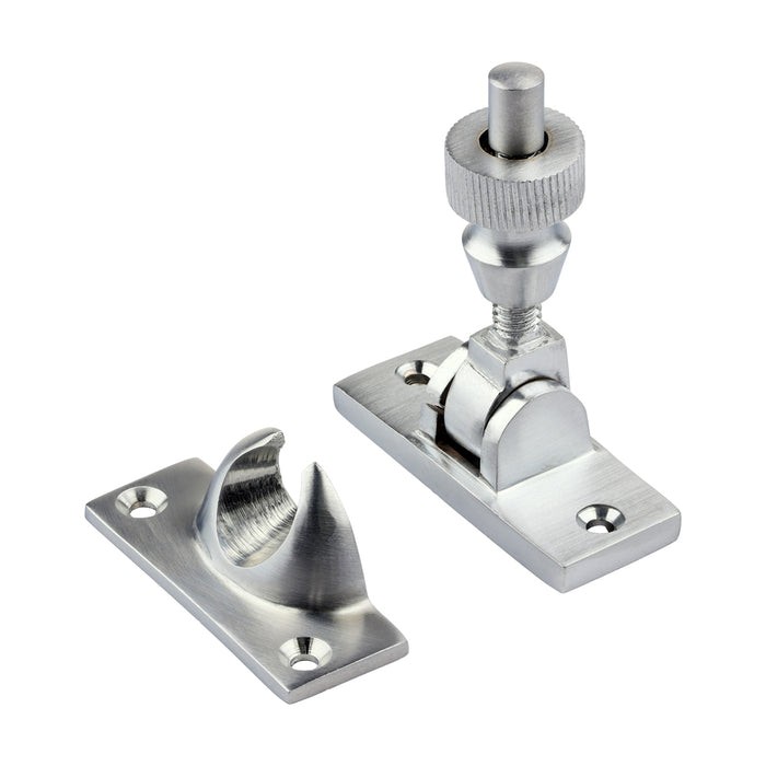 Brighton Pattern Sash Fastener - Satin Chrome