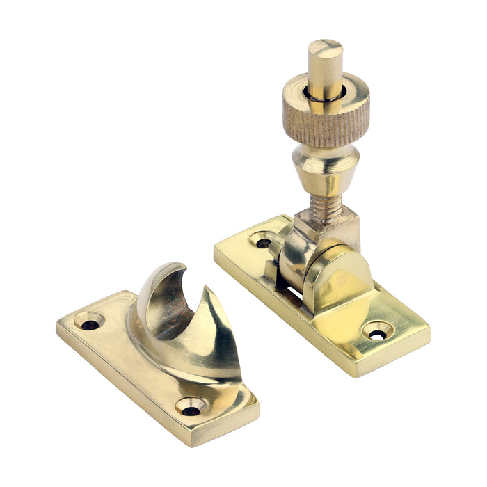 Brighton Pattern Sash Fastener - Polished Brass