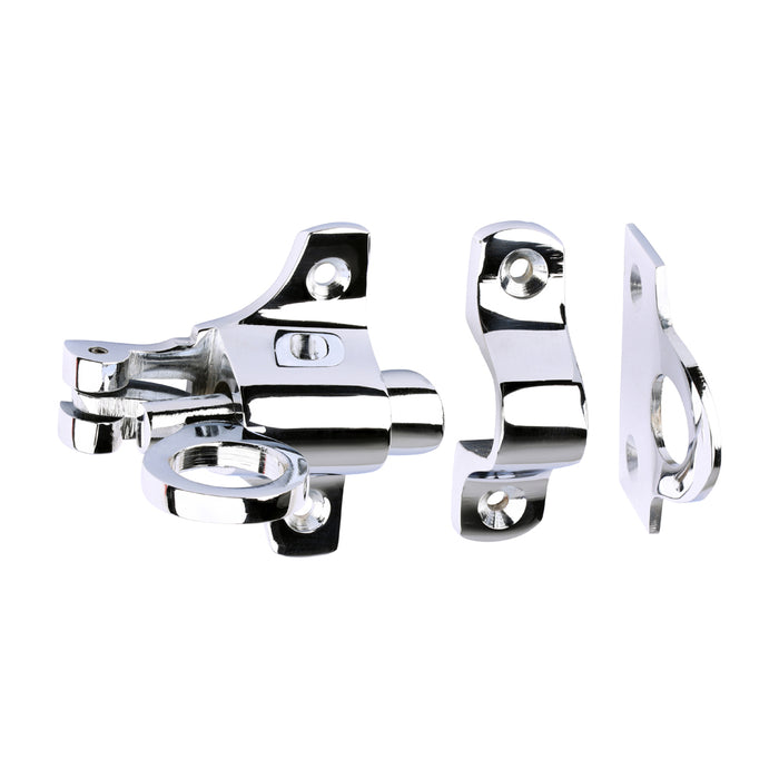 Fanlight Catch - Polished Chrome