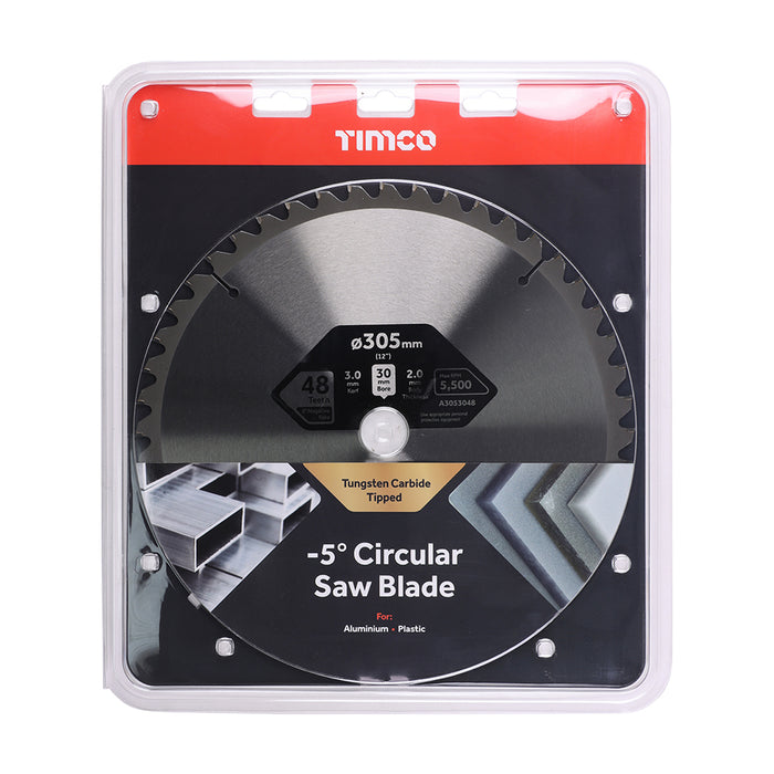 -5° Circular Saw Blade