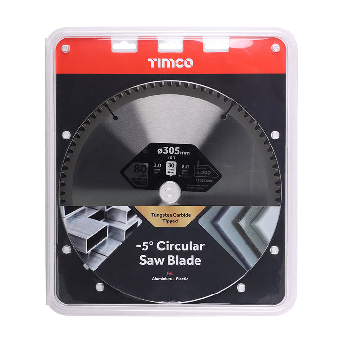 -5° Circular Saw Blade