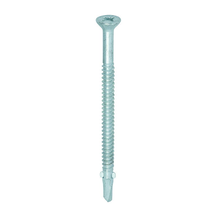 Metal Construction Timber to Light Section Screws - Countersunk - Wing-Tip - Self-Drilling - Bi-Metal - Exterior - Silver Organic