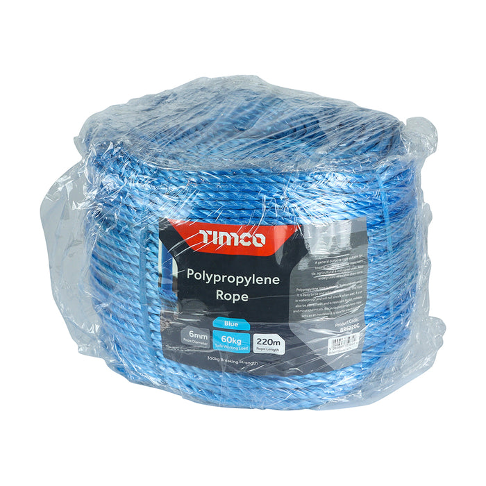 Polypropylene Rope - Blue - Long Coil