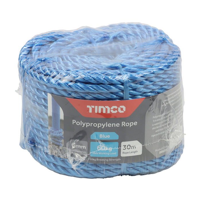 Polypropylene Rope - Blue - Coil