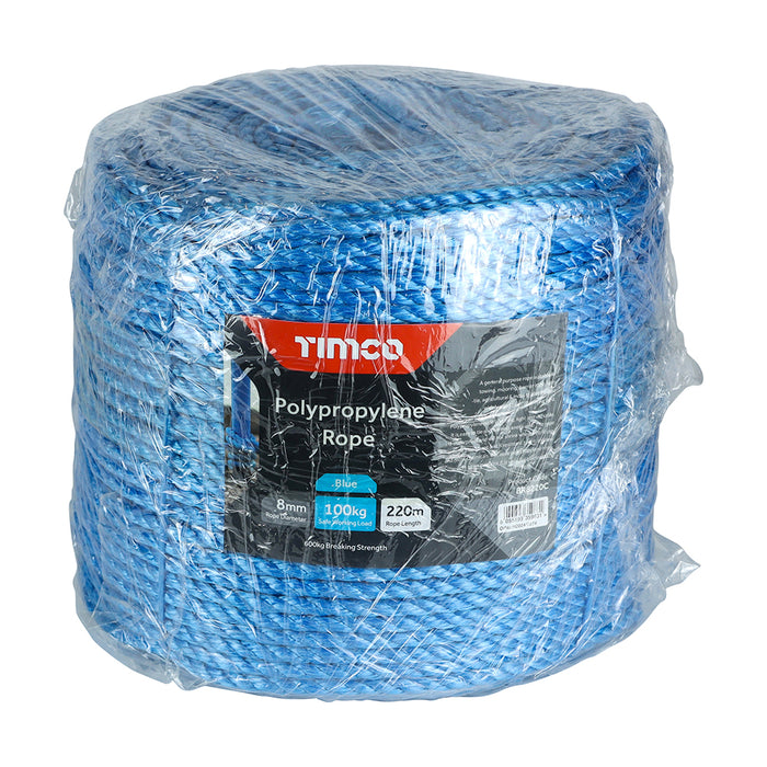 Polypropylene Rope - Blue - Long Coil