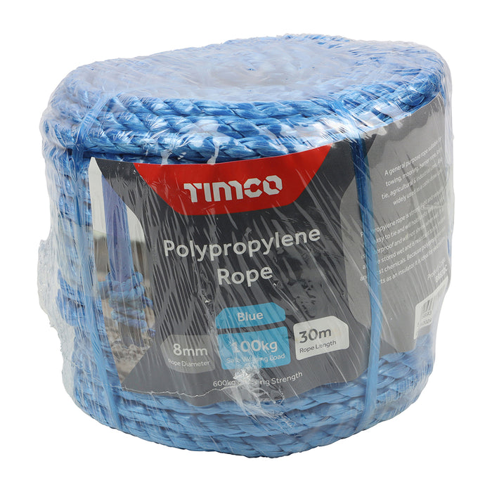 Polypropylene Rope - Blue - Coil