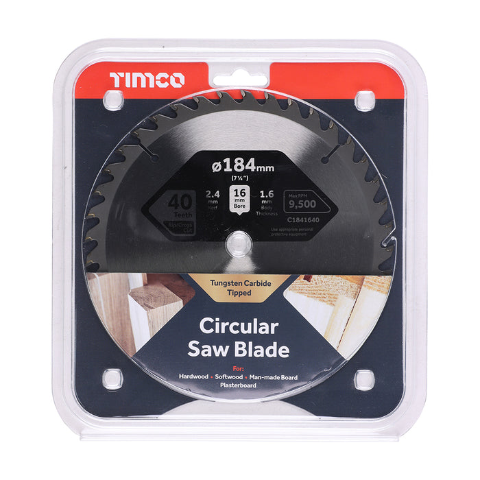 Circular Saw Blade - Trimming/Crosscut - Medium/Fine