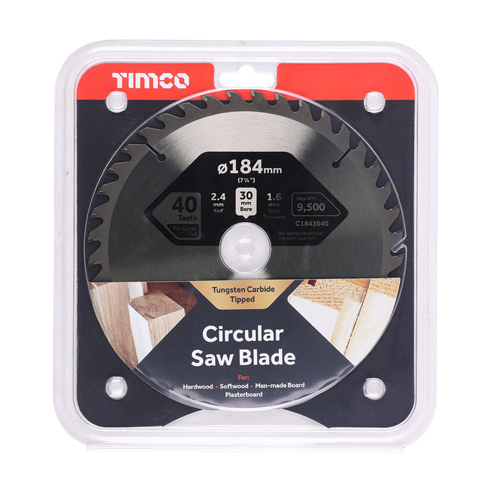 Circular Saw Blade - Trimming/Crosscut - Medium/Fine