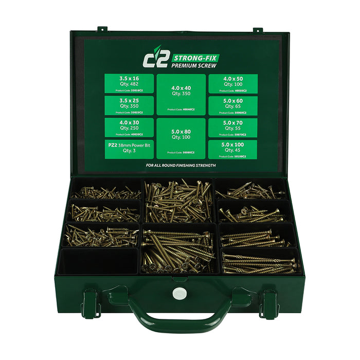 C2 Strong-Fix Trade Case - PZ - Double Countersunk - Yellow