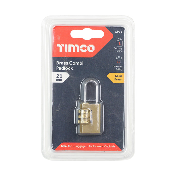 Brass Combi Padlock