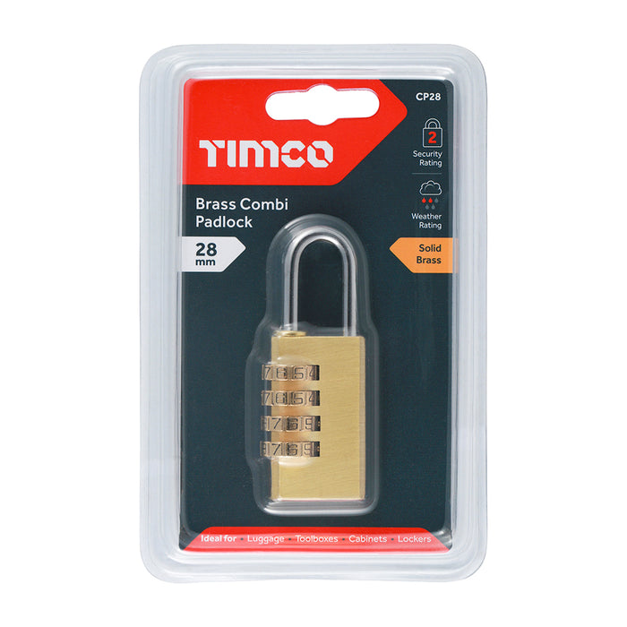 Brass Combi Padlock