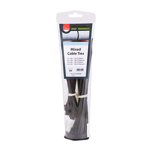 Cable Ties - Mixed - Black & Natural