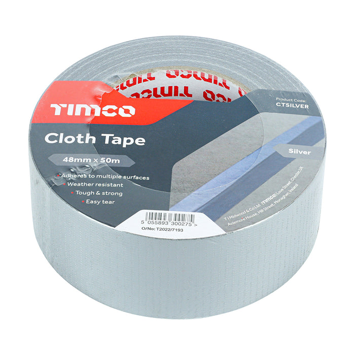 Cloth Tape - Silver