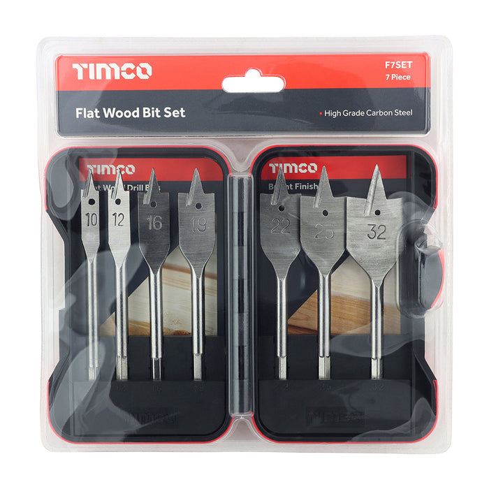 Flat Wood Bit Set