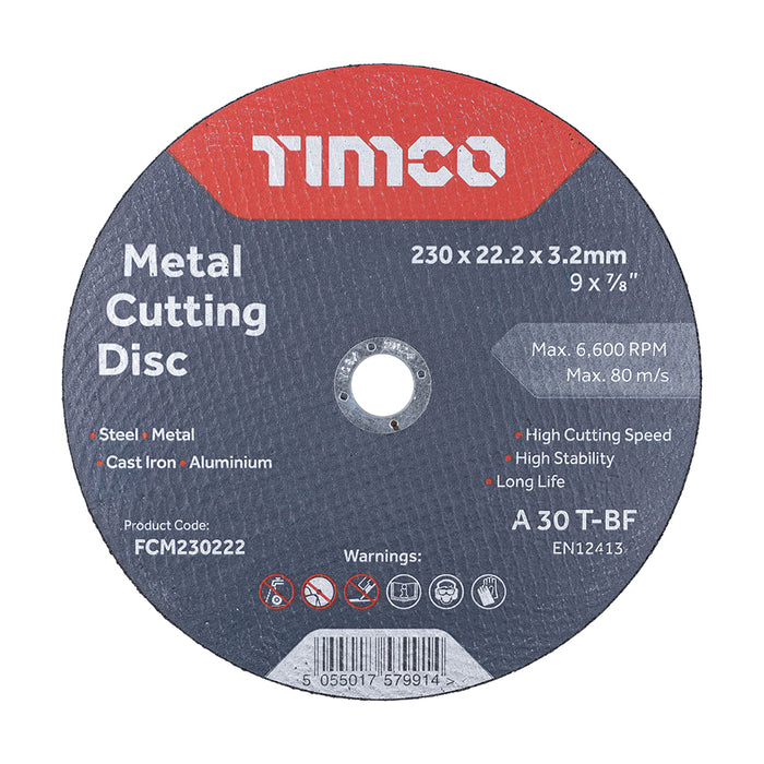 Bonded Abrasive Disc - For Cutting