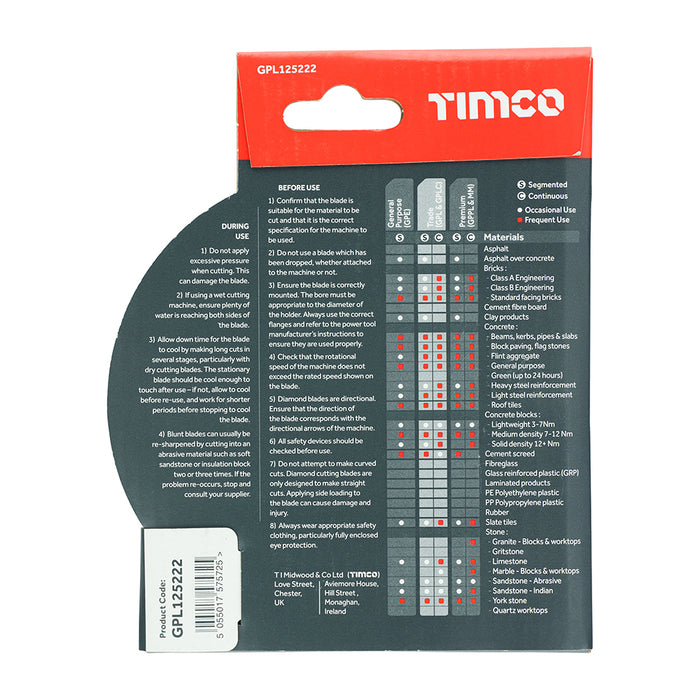 Trade Diamond Blade - Segmented