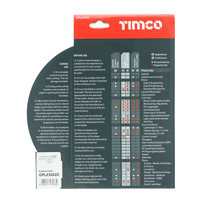 Trade Diamond Blade - Segmented