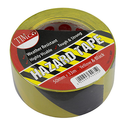 Hazard Tape - Yellow & Black
