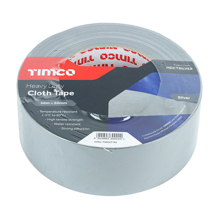 Heavy Duty Cloth Tape - Silver