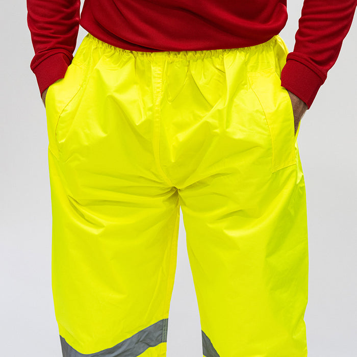 Hi-Visibility Elasticated Waist Trousers - Yellow