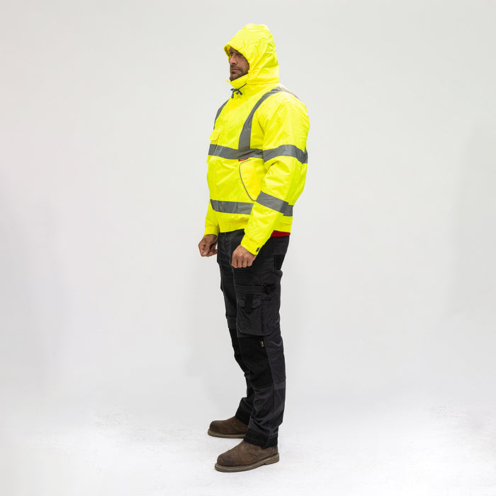 Hi-Visibility Bomber Jacket - Yellow