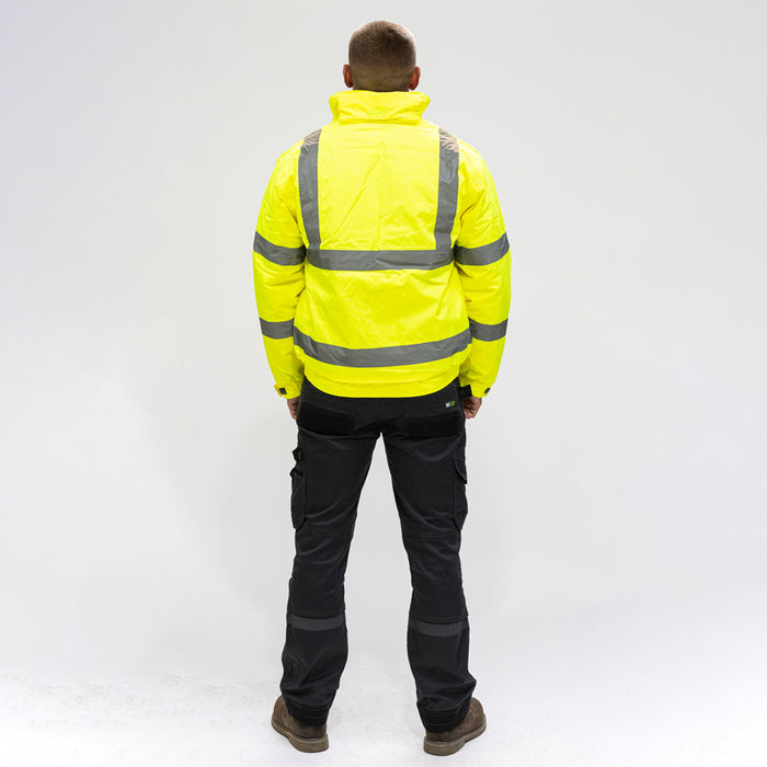 Hi-Visibility Bomber Jacket - Yellow