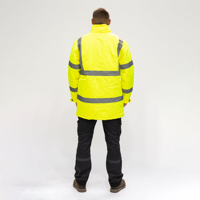 Hi-Visibility Parka Jacket - Yellow