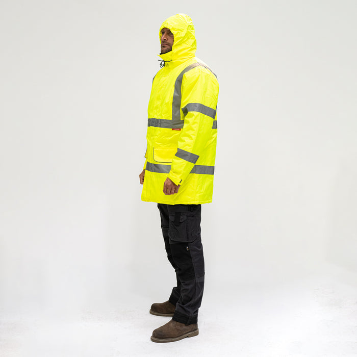 Hi-Visibility Parka Jacket - Yellow