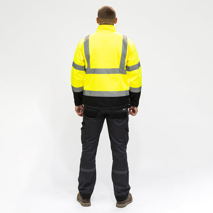 Hi-Visibility Softshell Jacket - Yellow