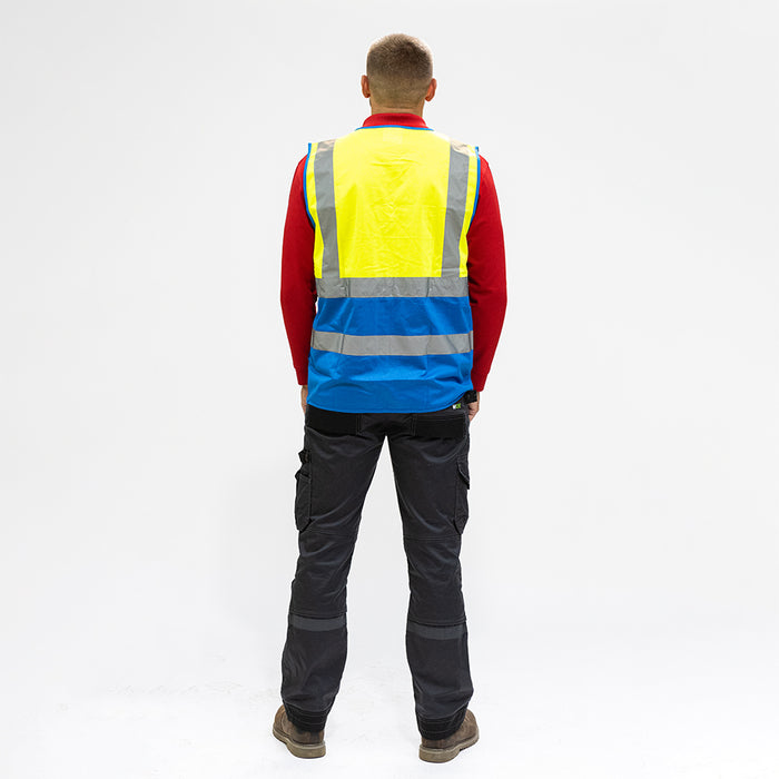 Hi-Visibility Executive Vest - Yellow & Blue