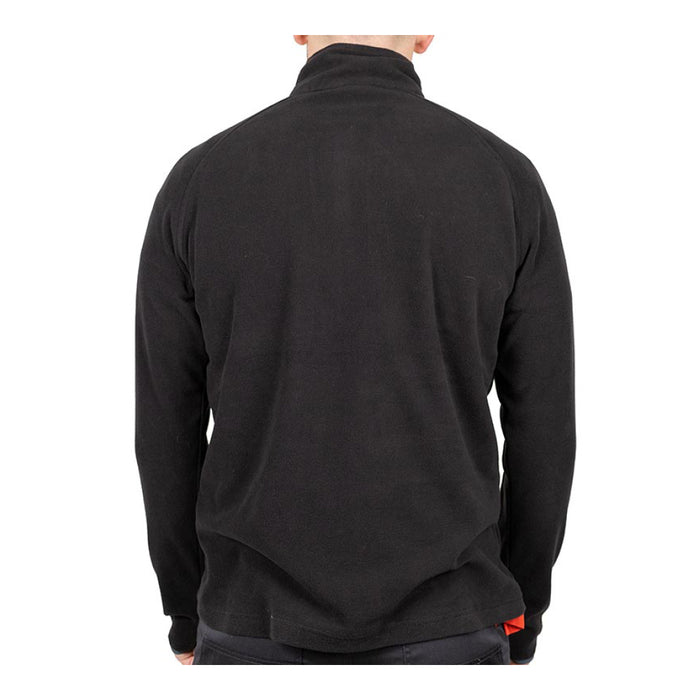 Half Zip Overhead Fleece -Black