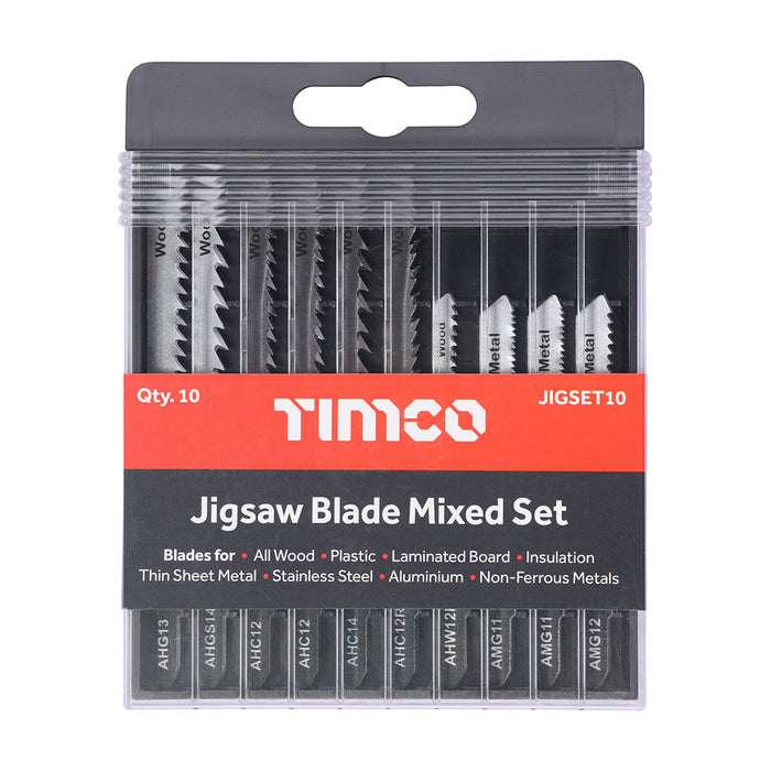 Mixed Jigsaw Set - Wood & Metal Cutting - High Carbon Steel & HSS Blades