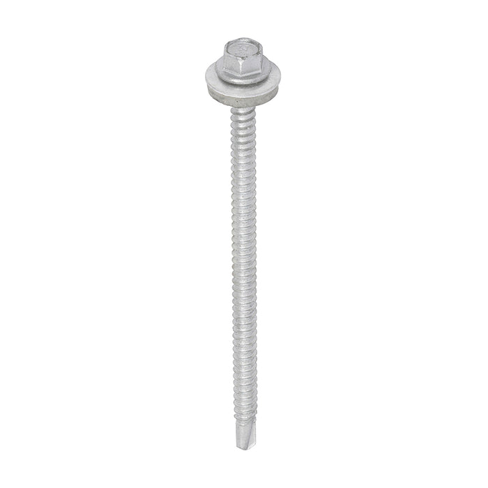 Metal Construction Light Section Screws - Hex - EPDM Washer - Self-Drilling - Exterior - Silver Organic