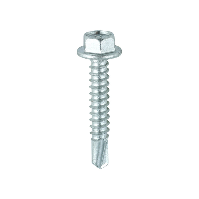 Metal Construction Light Section Screws - Hex - Self-Drilling - Exterior - Silver Organic