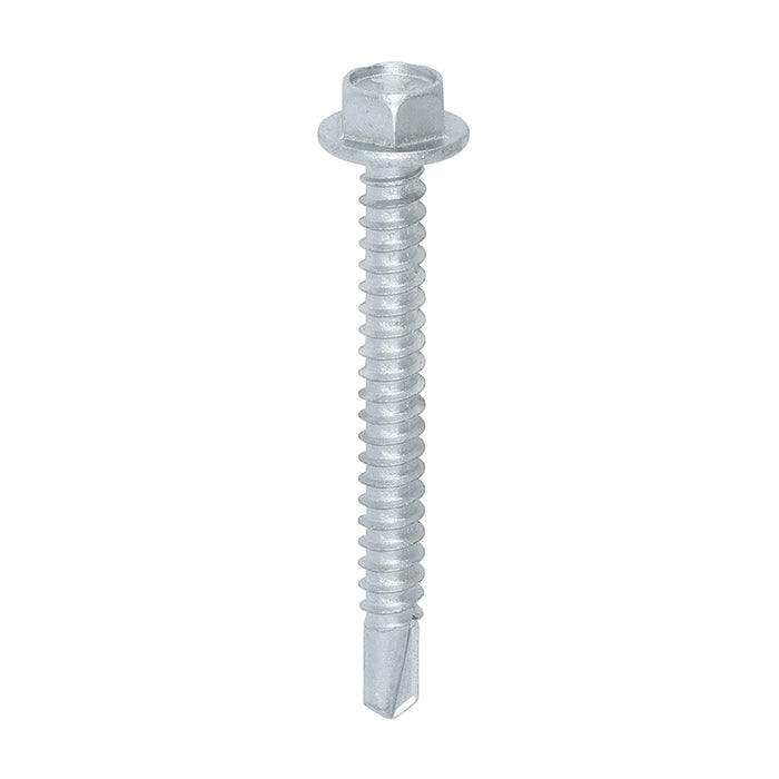 Metal Construction Light Section Screws - Hex - Self-Drilling - Exterior - Silver Organic