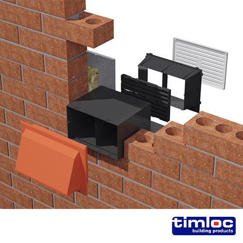 Timloc Through-Wall Cavity Sleeve Extension - Black - 1237