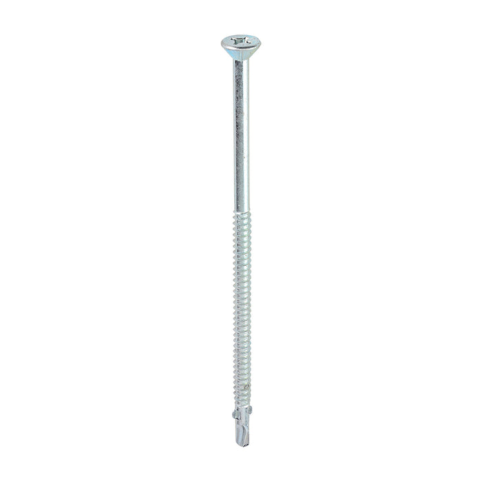Metal Construction Timber to Light Section Screws - Countersunk - Wing-Tip - Self-Drilling - Zinc