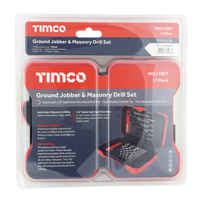 Ground Jobber & Masonry Drill Set