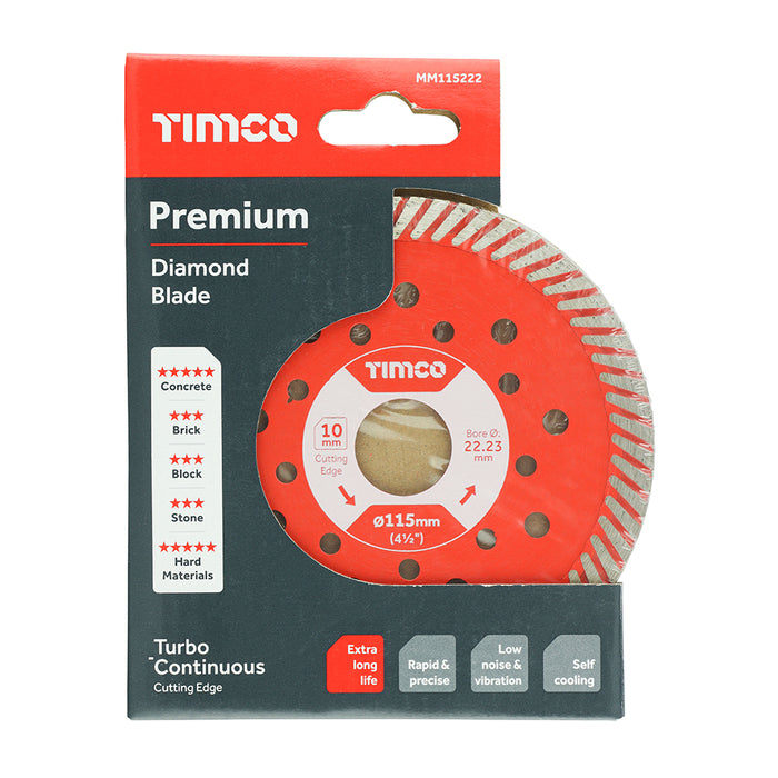 Premium Diamond Blade - Turbo Continuous