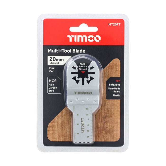 Multi-Tool Blade - Straight Fine - For Wood